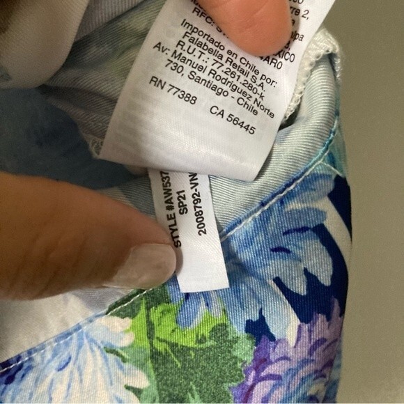 J. Crew Drapey Button Up Top in Vintage Floral‎ Stripe M - Picture 7 of 7